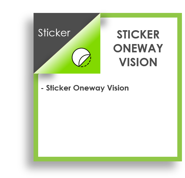 STICKER ONEWAY VISION