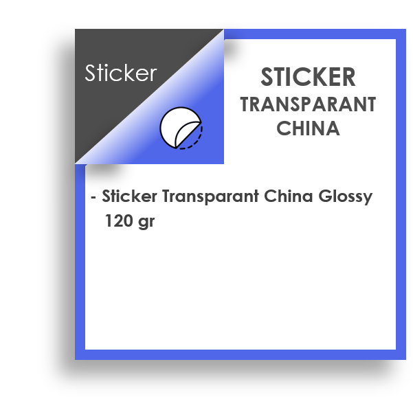 STICKER TRANSPARANT CHINA