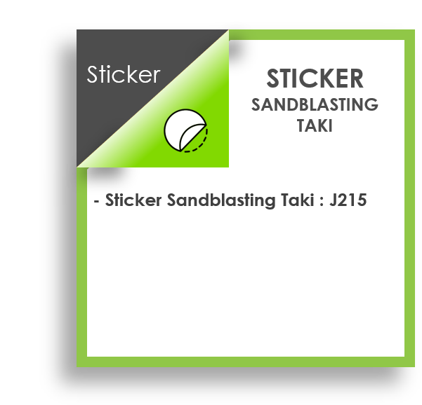 STICKER SANDBLASTING TAKI